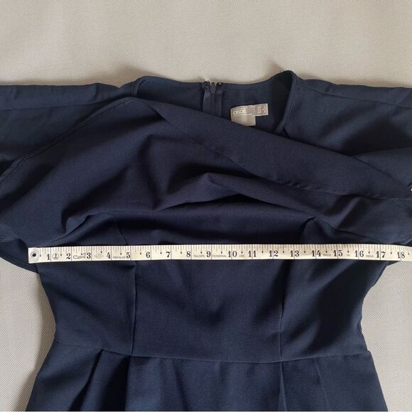 ASOS Navy Blue Viscose Blend Dress Women’s Size 12 - Picture 6 of 9